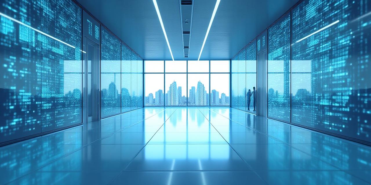 Moderne Büroumgebung mit integrierter KI-Technologie